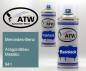Preview: Mercedes-Benz, Aragonitblau Metallic, 941: 400ml Sprühdose + 400ml Klarlack - Set, von ATW Autoteile West.
